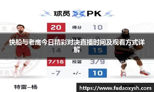 快船与老鹰今日精彩对决直播时间及观看方式详解
